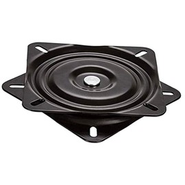 Rubonarie Turntable Bearings Black 6.5 inch Chair Table Turntable Repair Replacement Seat Swivel Pedestal Table Swivel Stand DIY (Black 6.5")