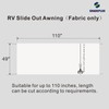 SHADEPLUS RV Slide Out Awning Fabric Replacement RV Slide Topper