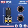 MTO 3/8-Inch Square Drive to 1/4-Inch Hex Socket Adapter, 2PCS