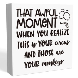 Funny Boss Gifts for Women Men, Social Worker Gifts, Administrative Professional Day Gifts, Appreciation Gifts for Manager Coworker Employee Decor Home Office Desk Decor Boss Day Gifts 5 X 5 Inch