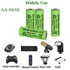 Yibatopow 16 Packs1.2V AA 300mAh Solar Lights Batteries Ni-MH Rechargeable