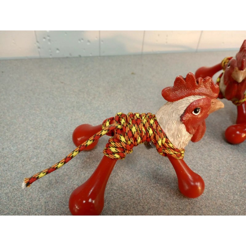 ROOSTER CROWS MICRO Chicken Roping Dummy w/ 2-Chicken Ropes Roping