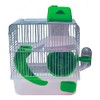SEVENPET Jaula Casa Hámster Bebedero Comedero Rueda 23x17x33cm