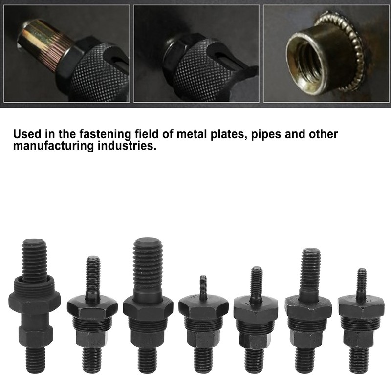 14Pcs Rivet Nut Gun Head Manual High Speed Steel Hardware