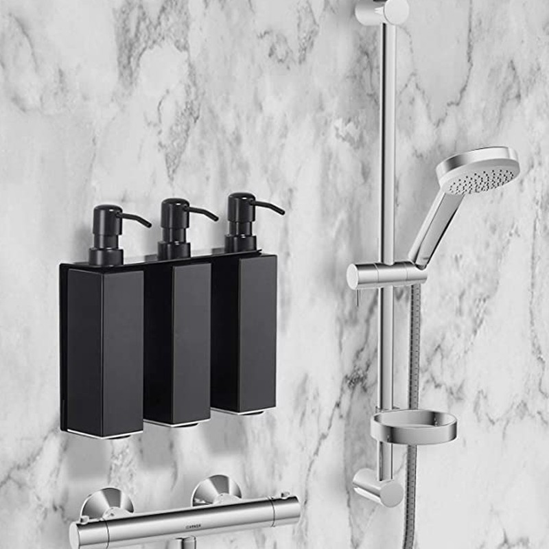 200ml Square Shower Bottle 304 Stainless Steel Shampoo Hand Soap