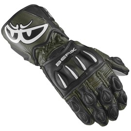 Berik Thunar Evo Motorcycle Gloves, Black/Green, 3XL