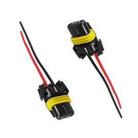BWBWND 2PCS 9005 9006 HB3 HB4 Female Adapter Wiring Harness Sockets, Nylon 9012 H10 Car Lampholder Wire Connectors, 900-Series Pigtail Socket Replacement for Headlights Fog Lights