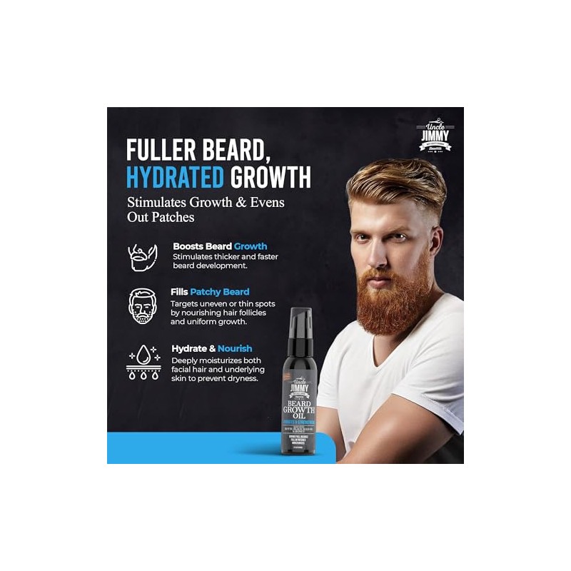 uncle jimmy beard growth oil cool oak