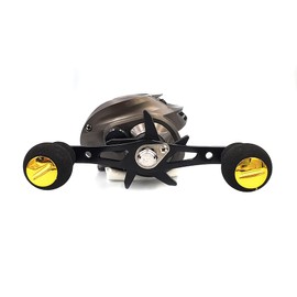 VISPREA YU183 Reel, Great for Beginners, Bait Reel, Left Wind, Right Handle, Ultra Lightweight, Deep Groove Spool, Maximum Drag 17.7 lbs (8 kg), Gear Ratio 7.2:1, Aluminum Alloy Spool, Strong Magnetic