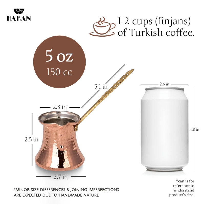 Hes Group Hakan Turkish Coffee Pot, Stovetop Water Boiler with
