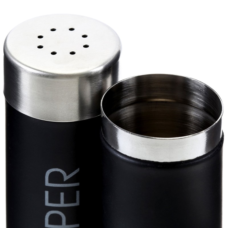 Premier Housewares 508549 Liberty Salt and Pepper Set - Black