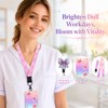 Pink Lanyards for ID Badges, Cute Bow Retractable Badge Reel