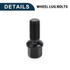 TUCKBOLD M14x1.5mm Ball Seat Wheel Lug Bolt for Volkswagen 19mm