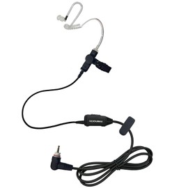 ULSOUMAX Air Acoustic Tube Headphones Compatible with Motorola SL300 SL1600 SL2600 SL4000 SL7550 DLR110 SL1K SL1M Digital Radio Headphones with PTT Button