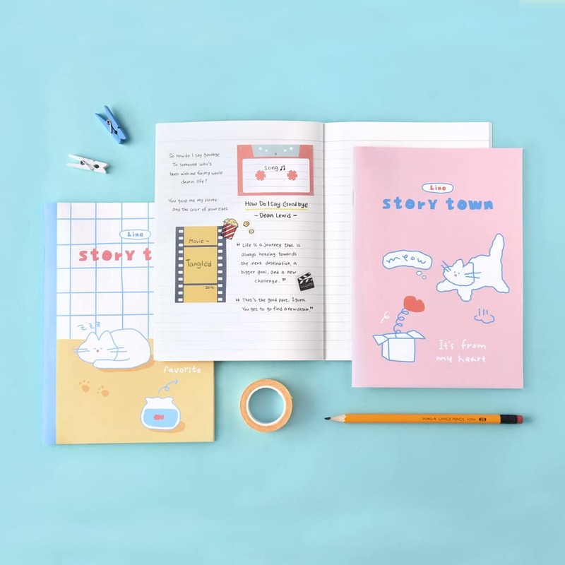 Monolike A5 Story Town Afternoon B Notebook 6 Types, A5