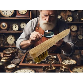 MAAJ® 2x Fine Brass Wire Brush Mini – Made in Germany