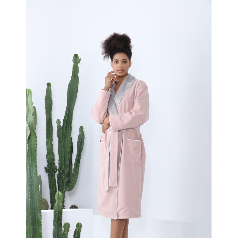 SEYANTE Plush Lined Microfiber Unisex Warm Spa Robe - Luxury