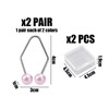 2 Pairs Dimple Trainers with 2 Square Storage Boxes. Charming