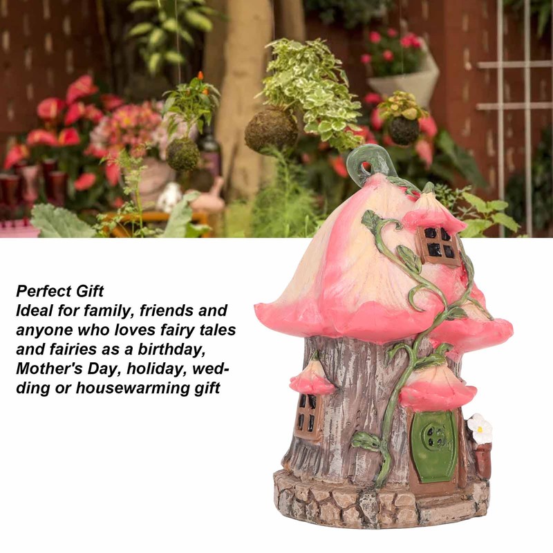 Gnome Fairy House Resin Dustproof Waterproof Garden Gnomes House Figurine