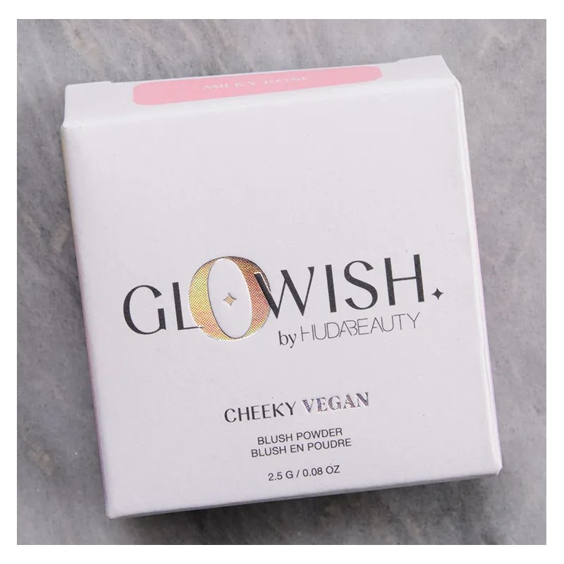 Rubor En Polvo Glowish De Hudabeauty Tono Milky Rose Milky