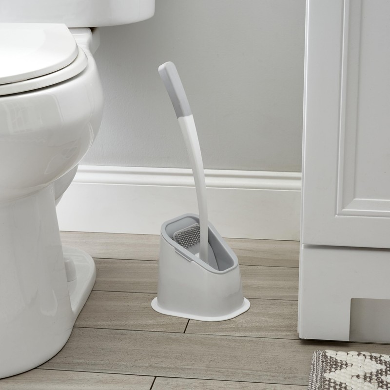 Bath Bliss Toilet Brush | Contoured Design | Flat Brush