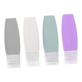 PACKOVE 4Pcs Refillable Travel Bottles Leak Lotion Shampoo Dispensers Stylish Colors Durable Emulsion Bags for Easy Liquid Storage Travel Convenience