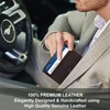 ALLEN & MATE Leather Card Holder Slim Wallet, RFID Blocking