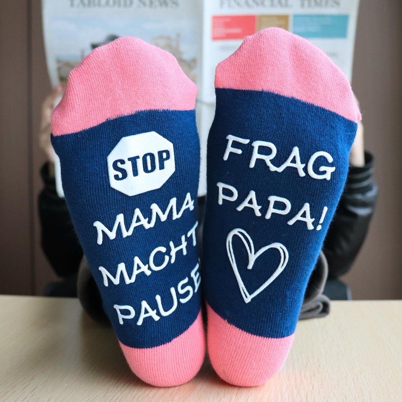 Jeasona Women's / Men's Non-Slip Cotton Socks, Black-81059A