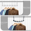 ICEBLUEOR 6 Pack Space Saving Hangers, Stainless Steel Hangers for