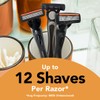 BIC Flex 4 Refillable Razors for Men, Long-Lasting 4 Blade