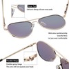 COASION Polarized Aviator Sunglasses for Men Women with Spring Hinge