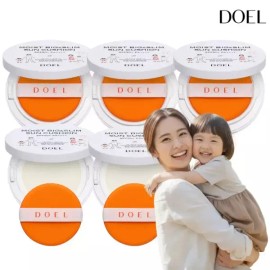 Doel 본품5개 기획행사 도엘 DOEL 100% 무기자차 촉촉 빅앤슬림 선쿠션 SPF50+ PA++++ 영유아부터 온 가족 사용 27g (본품 5개) Doel 100% Mineral Sunscreen Moist Big & Slim Sun Cushion SPF50+ PA++++ for Infants to the Whole Family 27g (5 Products)