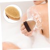 Gatuida Ergonomic Back Exfoliating Brush with Natural Bristles Nonslip Handle