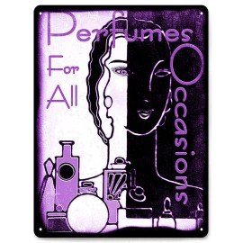 PERFUME fragrance metal sign great gift vintage style girls vanity room decor025