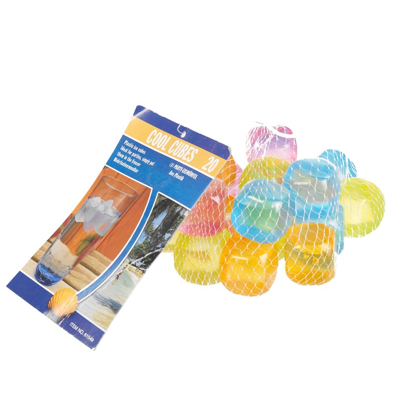 20 Colourful ice Cubes.