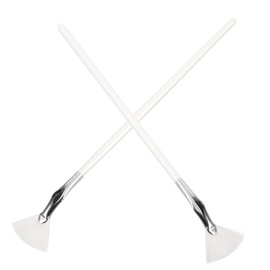 FOMIYES 2pcs Fan Mascara Brush Eyebrow Eyelash Makeup Applicator for Girls Professionals