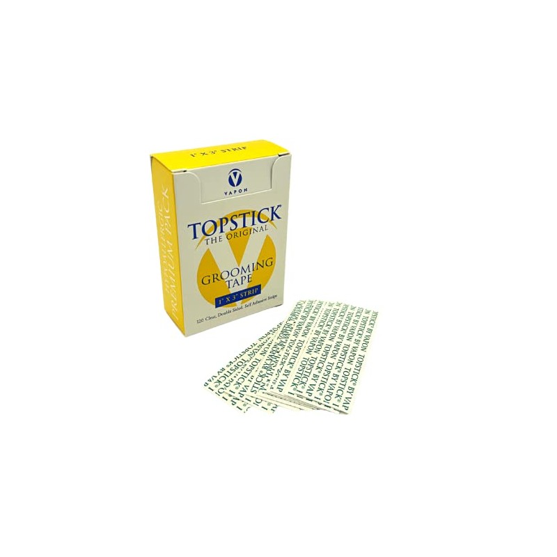 Topstick 1" X 3" - Clear Strips - New Hypoallergic