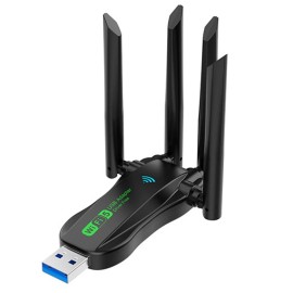 Unbranded Essential Stable Sturdy USB3.0 5.8G Dual-Band Wifi Receiver for Computers Phones