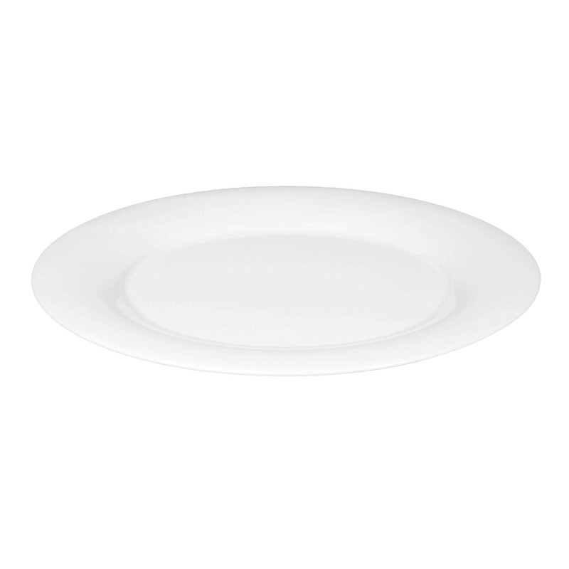 Seltmann Weiden Commercial Dinnerware, Savoy Porcelain Flat Plate with Rim,