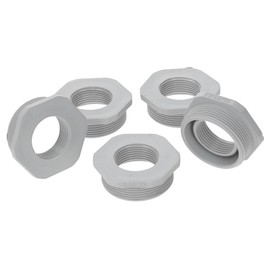 Kalitec G6402500 Reduction M40/M25 Plastic Light Grey I Reducer Cable Gland Hexagonal I M25 Female Thread I M40 Male Thread I IP68 Pack of 5