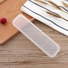 2Pcs Simple Utensil Holder with Lid,Portable Flatware Box Travel Tableware