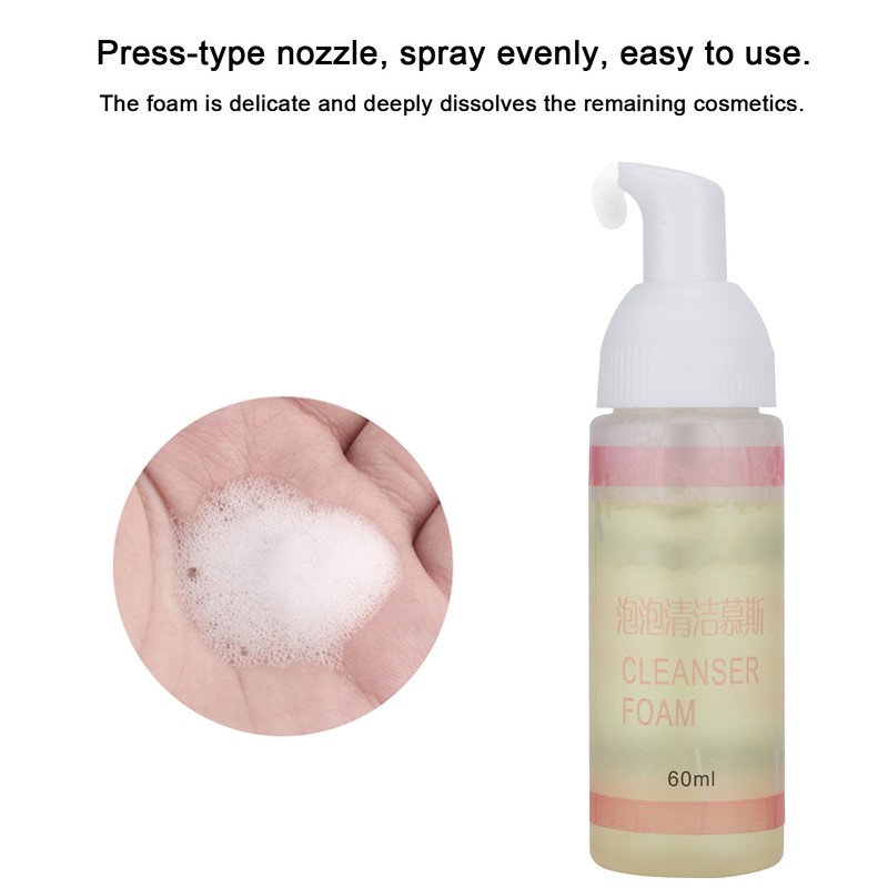 60ml Eyelash Extension Foam Cleaner Professional Mild Deep Cleaning Makeup