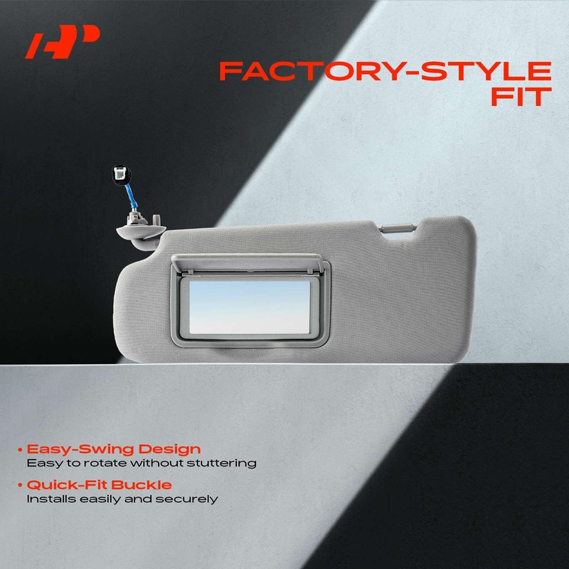 A-Premium Driver Left Side Sun Visor Compatible with Honda Civic
