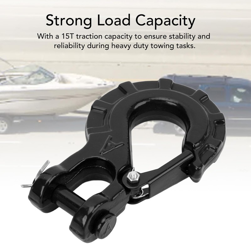 3/8 Inch Clevis Slip Hook with Safety Latch, Heavy Duty