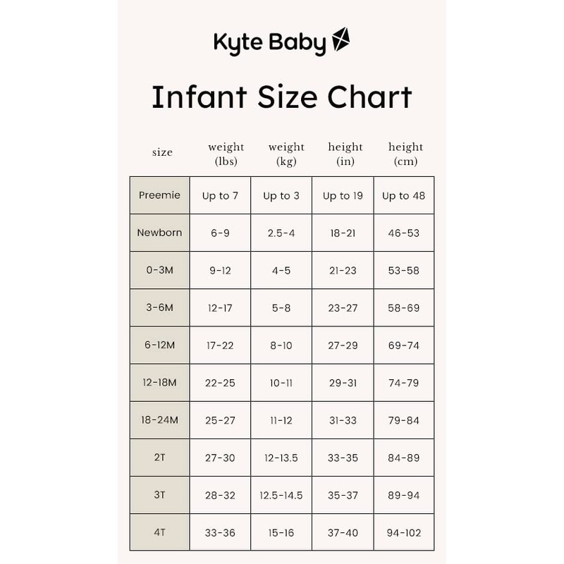 Kyte Baby Footies - Baby Footed Pijamas Hecho de Material