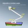 BEWISER Adjustable Tablet Wall Mount Holder, Swivel 360 Rotating, Compatible