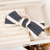 Burnaby deep gray knit ribbon hairpin pin option / 버나비