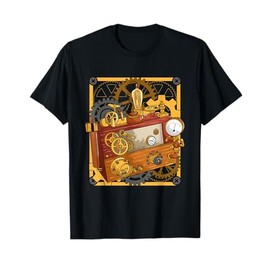 Vintage Steampunk Radio Analog Vacuum Tube Transistor Audio T-Shirt