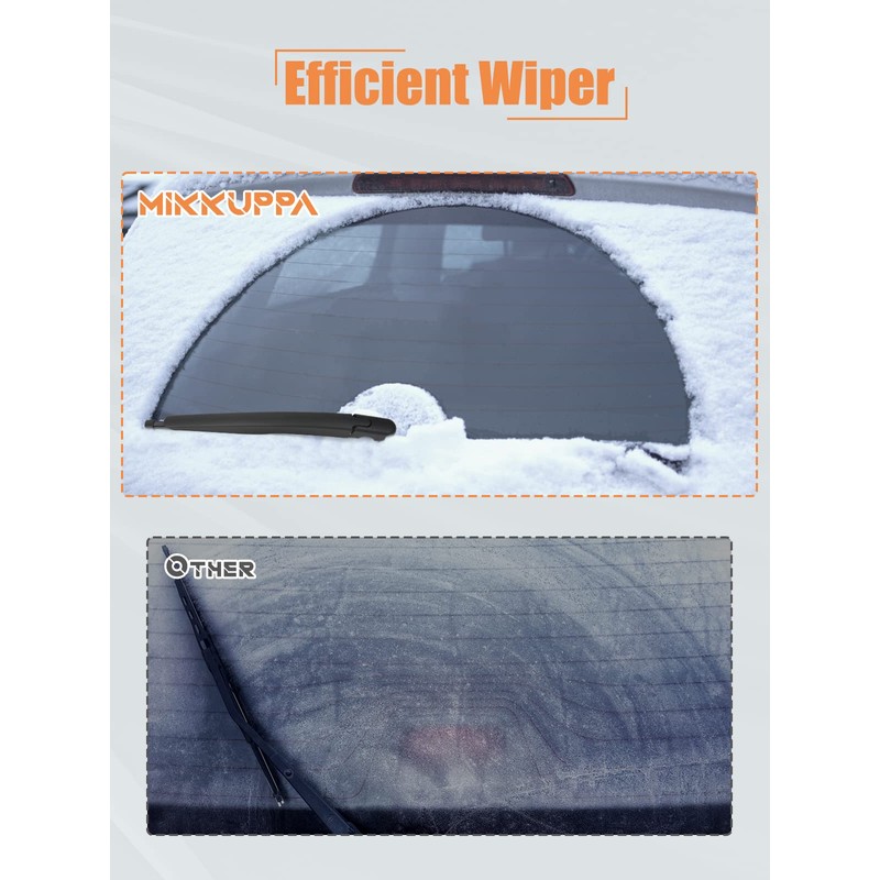 MIKKUPPA Rear Windshield Wiper Arm Blade, Replacement for 2011-2023 Ford