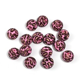 【B170】 Beads for DIY Projects: 15mm Round, Mixed Color, 30Qty PRINT, 50Qty SOLID Silicone Beads - B170:_#118 YM514